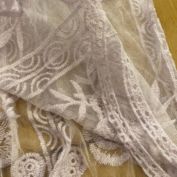 LC Lauren Conrad Duster Robe Lavender Lace New Without Tag one size beautiful - Picture 8 of 12